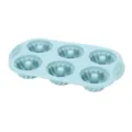 Silicone 6-cavity cake baking mold muffin pan chocolate jelly pudding tool blue kitchen - 6-Cavity Spiral Nordic Blue