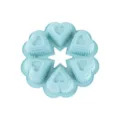 Blue Silicone Heart Cake Mold 6-Cavity Baking Pan Chocolate Jelly DIY Pastry Tray - 6-Cavity Double Heart Nordic Blue