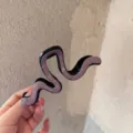 Molletta per capelli con strass brillanti clip squalo geometrica irregolare donna elegante - viola taro