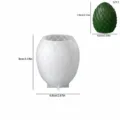 Moule en silicone oeuf de dragon 3D pour bougie bricolage resine platre outil d art artisanal - Grand Œuf de Dragon (5711)