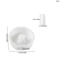 DIY silicone mold set for circular vase and flower pots, white resin casting craft tool. - Round Striped Vase Set / Round Striped Vase Set-4916
