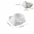Grand moule en silicone coquillage pour boîte de rangement DIY, bougie ou gypse. - Base de Boîte de Rangement Conque Grand (4455A)