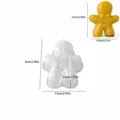 Moule en silicone de bonhomme de pain d'épices de Noël pour bougie parfumée et plâtre DIY. - Bougie Bonhomme en Pain d'Épices Souriant-6203