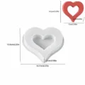 XL moule en silicone en coeur creux pour bougie parfumee et platre, outil de bricolage. - Cœur Creux - 6066XL