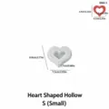 S Coeur Creux Moule en Silicone DIY Aromatherapie Plâtre Bougie Ornement Outil Variante - Cœur Creux - 6066S