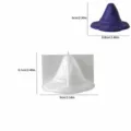 Vue de détail du moule en silicone chapeau de sorcière fantôme, pot de citrouille. - Couvercle de Boîte de Rangement Citrouille Chapeau de Fantôme-6021B