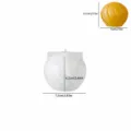 Moule en silicone et bougie avec design de boule rotative rayée, taille moyenne pour bricolage. - Ballon Rotatif Rayé Moyen (4837)