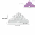 Moule en silicone château pour bougeoir DIY et objets en plâtre d'aromathérapie. - Ornement de Bougeoir de Château-6176B