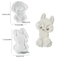 Moule en silicone alpaga DIY vase en plâtre pot de rangement avec détails de lunettes - Ensemble Couvercle de Visage Alpaga avec Lunettes-5895