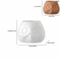 Joli pot à bougie en forme de hibou en céramique boîte de rangement pour décoration maison. - Tasse à Bougie Hibou (5408)