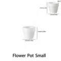 Tableau des tailles de moule en silicone pour pot de fleurs rond minimaliste nordique petit. - Petit-5819