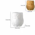 Moule en silicone hibou mignon pour bougeoir en plâtre d'arôme DIY et pot de rangement. - Vase Hibou (5409)