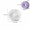 Moule en silicone pour vase rayé circulaire pour arrangement floral en plâtre aromatique. - Vase Rayé Rond / Vase Rayé Rond-4916A