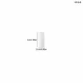 Accessoire de moule de noyau de vase cylindrique blanc, design minimaliste pour bricolage. - Noyau de Vase Rayé Rond / Noyau de Vase Rayé Rond-4916B