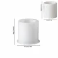 Moule en silicone pour fond de boîte de rangement biberon cœur, bougeoir époxy. - Fond de Pot de Rangement Biberon 5756A