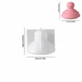 Moule en silicone pot de stockage biberon cœur DIY aromatique plâtre porte-stylo - Couvercle de Pot de Rangement Biberon 5756B