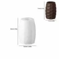 Moule en silicone pour vase pot de fleurs en résine plâtre ciment avec motif ovale facetté. - Moule de Vase Un