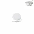 Moule en silicone pour couvercle d'arrangement floral, forme de fleur blanche avec trous multiples. - Petit Couvercle Floral Pour Arrangement
