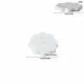Moule de couvercle d'arrangement floral en silicone blanc en forme de fleur, grand format. - Grand Couvercle Floral Pour Arrangement
