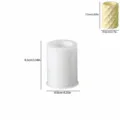 Diamond pattern lotion bottle silicone mold DIY gypsum cement flowerpot crafting tool. - Diamond Lotion Bottle Mold