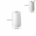 Moule en silicone blanc pour vase strié, organisateur de bureau avec dimensions précises. - Style Rayé / 6145