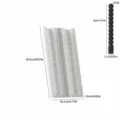 Vue détaillée du moule en silicone pour bougie perlée avec dimensions précises. - Style de Bougie Longue Sphérique (4720)