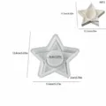 Moule en silicone pour bougeoir etoile DIY plat en platre aromatherapie base de bougie detail - Bougeoir Pentagramme (6072)