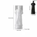Moule en silicone de roi d'échecs rétro européen pour projets de résine époxy cristal DIY. - Roi d'Échecs (5667A)