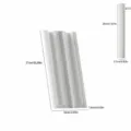 Moule en silicone pour bougies piliers rayées outil de moulage de bougeoir long DIY. - Style de Bougie Longue Rayée (4721)