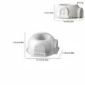 Moule en silicone pour base de boîte de rangement igloo, bougeoir DIY, couleur blanche. - Base de Boîte de Rangement Château-6177A