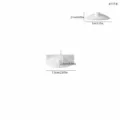Couvercle en moule silicone pour boîte de rangement château, dimensions précises et claires. - Couvercle de Boîte de Rangement Château-6177B