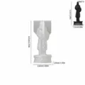 European chess piece silicone mold DIY epoxy resin casting craft making tool supply - Chess Pawn (5667F)
