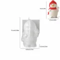 Christmas snowman silicone mold for candle making, 3D cute cartoon resin casting mold. - Standing Penguin with Hat-6038