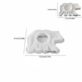 Moule en silicone pour bougeoir ours polaire de Noël, moule à flocons de neige en relief DIY. - Bougeoir Ours Polaire de Noël-6076