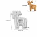 Moule en silicone bougeoir elan de Noel bricolage cerf resine platre outil decoration - Bougeoir Elan de Noël-6077