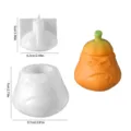 Halloween citrouille en colère bougie pot silicone moule DIY aromathérapie plâtre boîte - Boîte de Rangement Citrouille (6160)