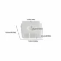 Stampo in silicone quadrato a foro singolo fai-da-te candeliere in gesso dettagli - 004-4043