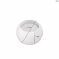 White faceted silicone candle cup holder mold diy plaster crafting tool base variant design - Small Faceted Candle Cup Base-3131