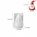 Vue détaillée du moule en silicone Père Noël avec des dimensions précises pour les loisirs créatifs. - Père Noël (6247)