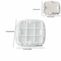 Retro rose lace silicone tray mold diy plaster storage dish crafting mold tool - Rose Lace Tray (4749)