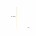 Bâton de bambou naturel brochette 20cm longueur 2.5mm épaisseur emballage une seule pièce - Bâton de Bambou Unique 0.25x20cm (Fleur Moyenne)