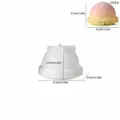 Moule en silicone pour couvercle de tasse de glace, pot de bougie en plâtre fait maison. - Grand Couvercle de Tasse de Rangement Cornet de Glace - 5558B
