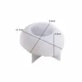 DIY dinosaur egg silicone mold candle plaster craft making tool with clear size dimensions. - Dinosaur Egg 001-2112