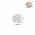 Silicone mold for flower-shaped tray, small size, ideal for DIY epoxy resin and plaster crafts. - Scalloped Plate / Small (6063S)
