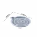 Moule en Silicone pour Sous-verre Ours Mignon Tourbillon Rond Résine Plâtre Bricolage - Sous-Verre Antidérapant A02-1332A