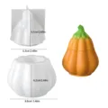 DIY 3D pumpkin silicone mold with lid for making scented candle jars, resin and plaster crafts. - Pumpkin Storage Jar High Combo Set - 5865
