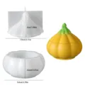 Pumpkin silicone mold with lid for DIY storage jar, resin, candle and plaster making. - Pumpkin Storage Jar Low Combo Set - 5866