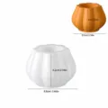 Moule en silicone pot de stockage citrouille conteneur base haute bougie plâtre DIY - Pot de Rangement Citrouille Base Haute - 5865A