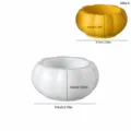 Moule en silicone citrouille boîte de rangement bricolage bougie parfumée moule en plâtre décoration - Pot de Rangement Citrouille Base Basse - 5866A