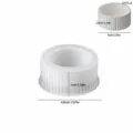 Striped silicone mold for round storage jar, candle cup, and flower pot DIY crafting tool. - Striped Storage Box Bottom (5773A)
